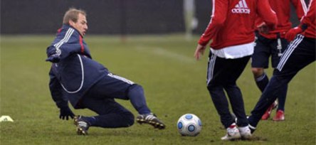 Bayern-Coach Jürgen Klinsmann im Training der Münchner.