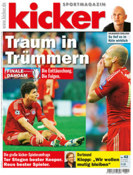 Die aktuelle Ausgabe des kicker sportmagazin, 42/2012 vom 21.05.2012