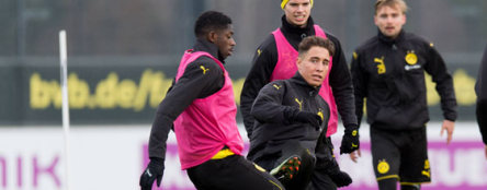 Ousmane Dembelé und Emre Mor