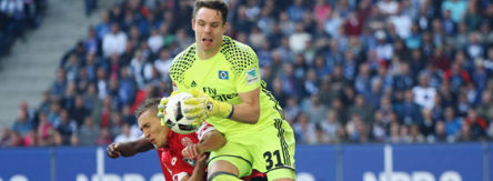 Entscheidender Rückhalt des HSV: Keeper Mathenia, hier gegen den Mainzer De Blasis.