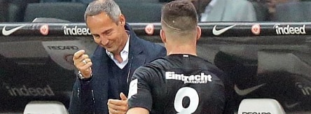Adi Hütter und Luka Jovic
