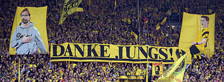 Großer Abschied: Jürgen Klopp und Sebastian Kehl werden von den Fans verabschiedet.
