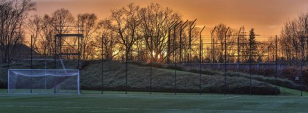 Tiefgefroren: Der Trainingsplatz an der Kollaustraße soll eine Rasenheizung bekommen.