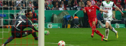 Mario Gomez erzielte in den Schlussminuten einen Blitz-Hattrick und stellte seine Treffsicherheit unter Beweis.