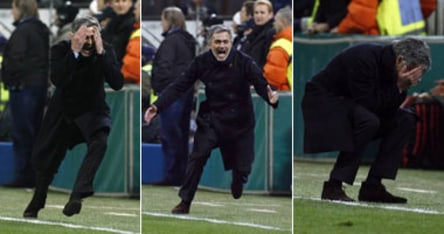 José Mourinho (Inter Mailand) leidet am Spielfeldrand