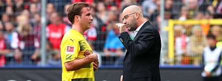 Mario Götze und Peter Bosz