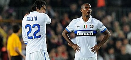Diego Milito und Samuel Eto'o