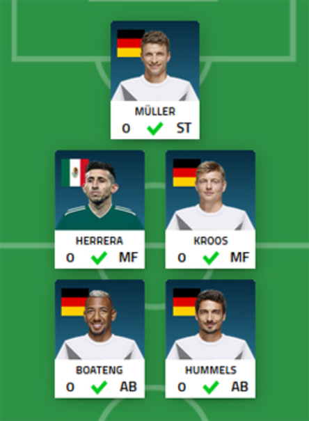 Diese Aufstellung soll für den kicker punkten.