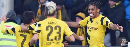 Ausnahmesituation: Dortmund jubelt dank Doppelpacker Aubameyang.