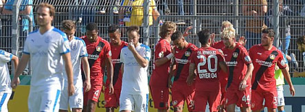 Vorentscheidung: Leverkusen bejubelt das 2:0.