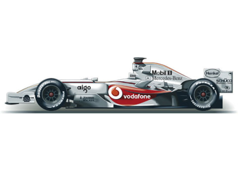 Der McLaren-Mercedes MP4-22