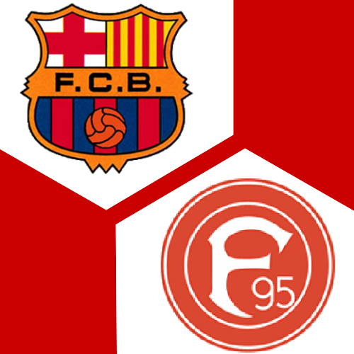 Fanion De Football Vintage - Fortuna Düsseldorf Vs FC Barcelone - Coupe UEFA 1979