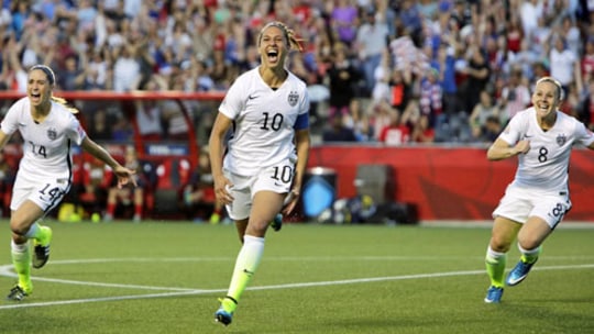 Schon wieder ein wichtiges Tor: Carli Lloyd bejubelt ihr 1:0 gegen China.