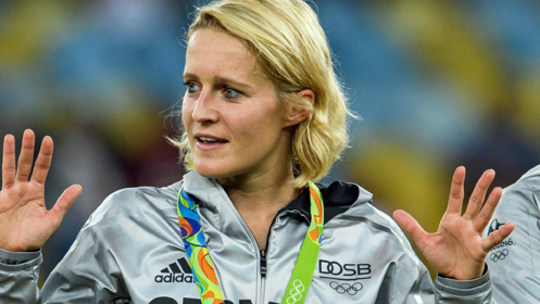 Perfekter Abschluss: Saskia Bartusiak beendet nach dem Finale in Rio ihre Karriere in der deutschen Frauen-Nationalmannschaft