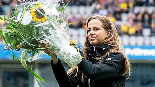 Adieu: Lotta Schelin verabschiedete sich von ihren Fans. 