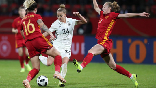Letztes Treffen am 13. November: Auf Spanien werden die DFB-Frauen bei der WM 2019 wieder treffen.