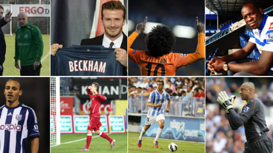 Protagonisten des Deadline-Days: Beckham, Samba & Co.