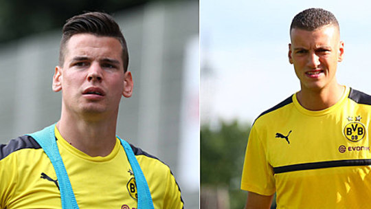 Die laufen zukünftig für die zweite Mannschaft von Borussia Dortmund auf: Balint Bajner (li.) und Abdelmajid Bouali.