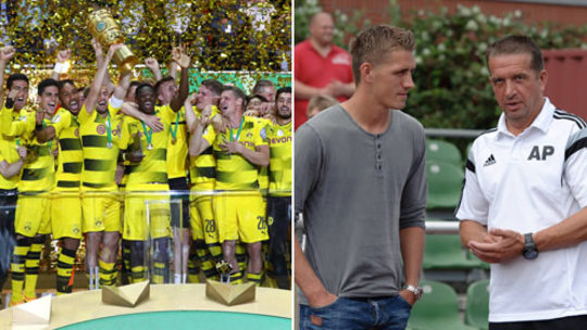 Der BVB will den Titel im DFB-Pokal verteidigen - und Andreas Petersen seinen Sohn Nils ärgern.