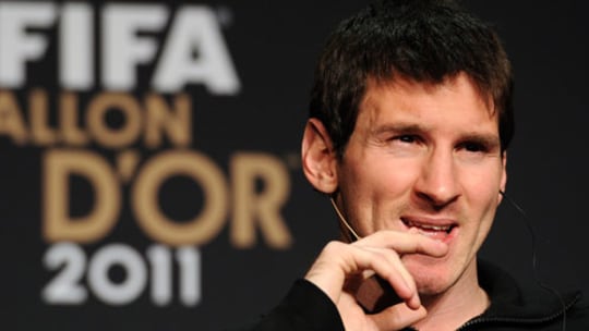 Dauersieger: Lionel Messi gewann zum dritten Mal in Folge den "Ballon d'Or". 