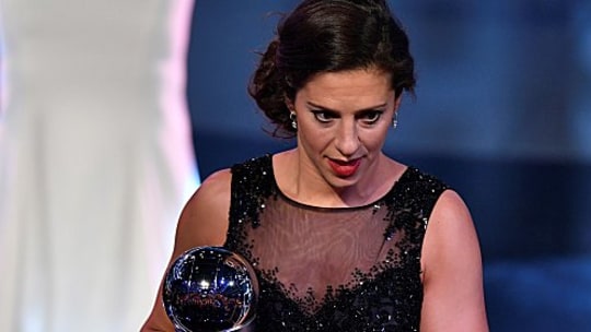 Erneut zur Weltfußballerin des Jahres ausgezeichnet worden: Carli Lloyd.