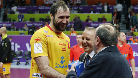 Man of the match: Der Spanier Joan Canellas schenkte Brasilien neun Tore ein. 