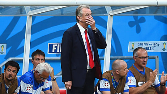 Fassungslos: Ottmar Hitzfeld.