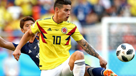 Ist fit für das Spiel gegen Polen: Kolumbiens James Rodriguez.