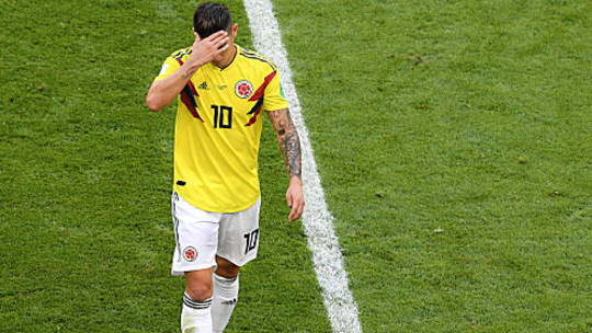 Kolumbien bangt um James, der gegen den Senegal angeschlagen runter musste.