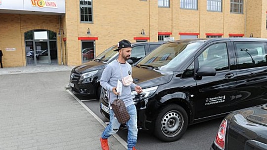 Verlässt das Union-Gelände nach getaner Arbeit: Benjamin Köhler.