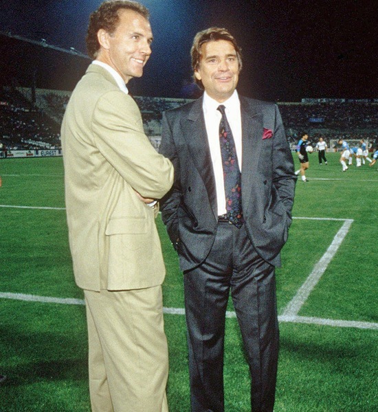 Franz Beckenbauer und Bernard Tapie