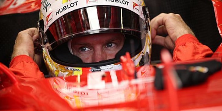 Blieb im 3. freien Training an Lewis Hamilton dran: Sebastian Vettel.