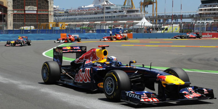 Hielt sich alle Verfolger vom Leib: Sebastian Vettel gewinnt den GP von Europa in Valencia souverän.