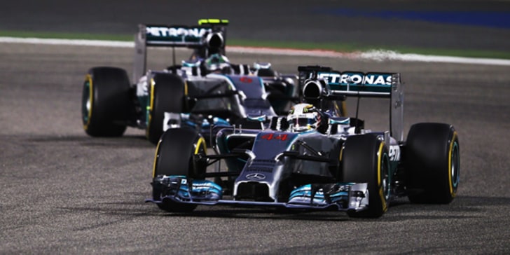 Mercedes-Doppelsieg: Lewis Hamilton und Nico Rosberg waren in Bahrain eine Klasse für sich.