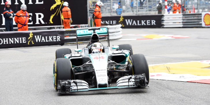 Zweite Bestzeit in Monaco: Mercedes-Pilot Lewis Hamilton gewann auch das 2. Freie Training.