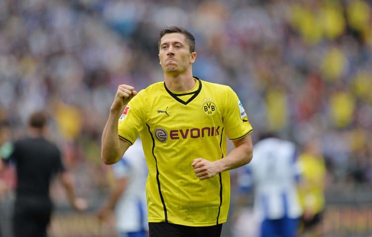 1. Platz: Robert Lewandowski, Borussia Dortmund (36,4 Prozent)