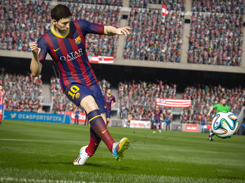 Da fliegt der Rasen! FIFA 15 will auf den neuen Konsolen und auf dem PC grafisch alles rausholen. Ob es auch f&#252;r die Xbox 360 und PS3 erscheint, ist bisher unklar.