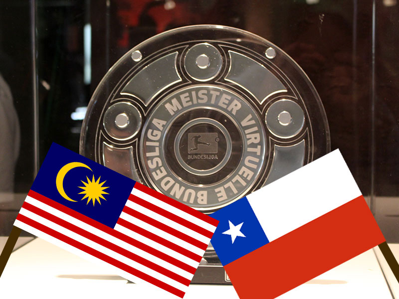 Im Finale der TAG Heuer Virtuelle Bundesliga werden erstmals Spieler aus Malaysia und Chile antreten.