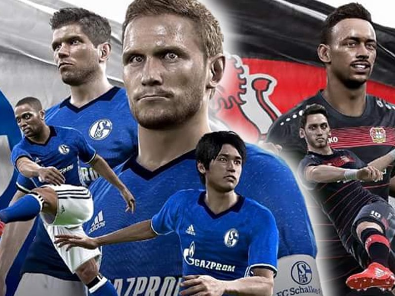 Neben Dortmund werden auch Schalke und Leverkusen in PES 2017 spielbar sein!