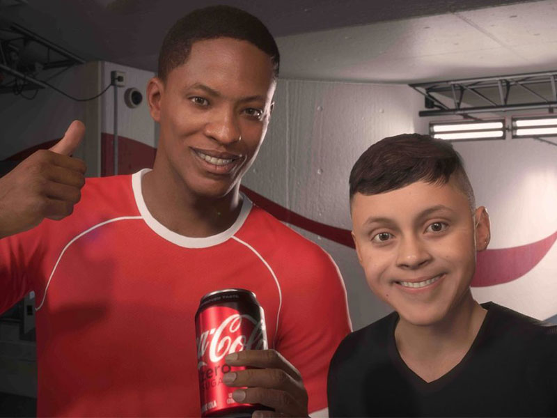 Alex Hunter trinkt Brause: Coca-Cola platziert Werbung im Storymodus von FIFA 18.