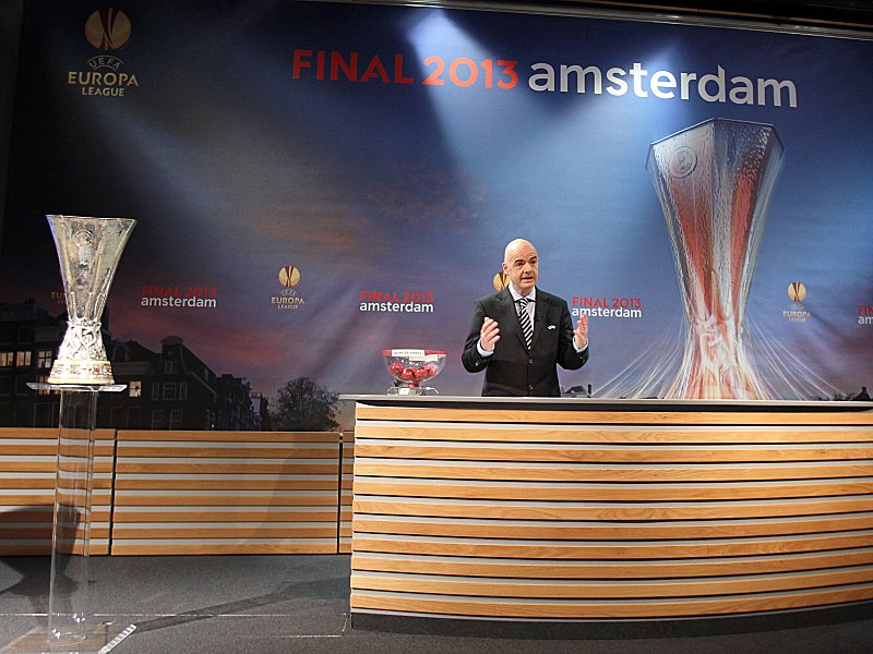 Gab Reformen in der Europa League bekannt: UEFA-Generalsekret&#228;r Gianni Infantino.