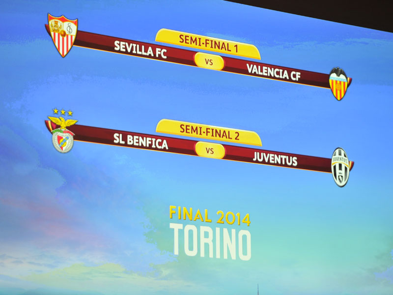 Der Weg ins Finale: Sevilla trifft auf Valencia, Benfica bekam Juve zugelost.