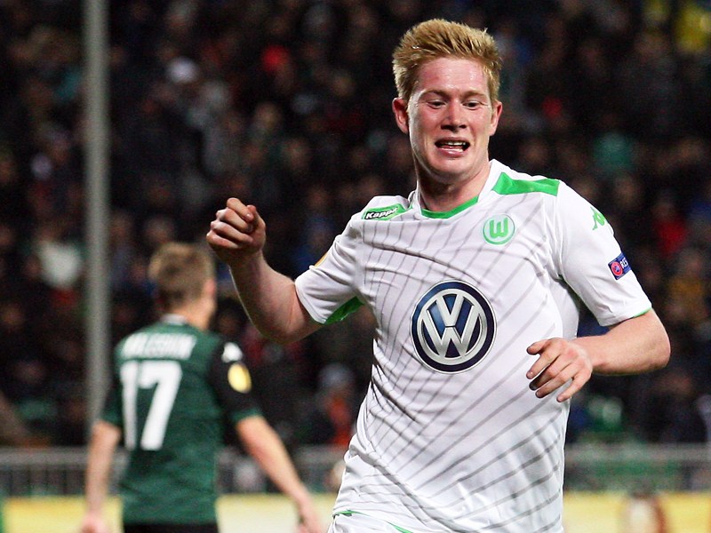 Der zweite Streich: Wolfsburgs Kevin De Bruyne bejubelt seinen Treffer zum 4:1.
