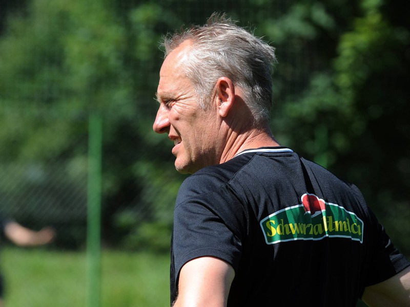 Startelf-Kandidaten f&#252;r das Euro-League-Hinspiel wollte er nicht verraten: SC-Trainer Christian Streich.