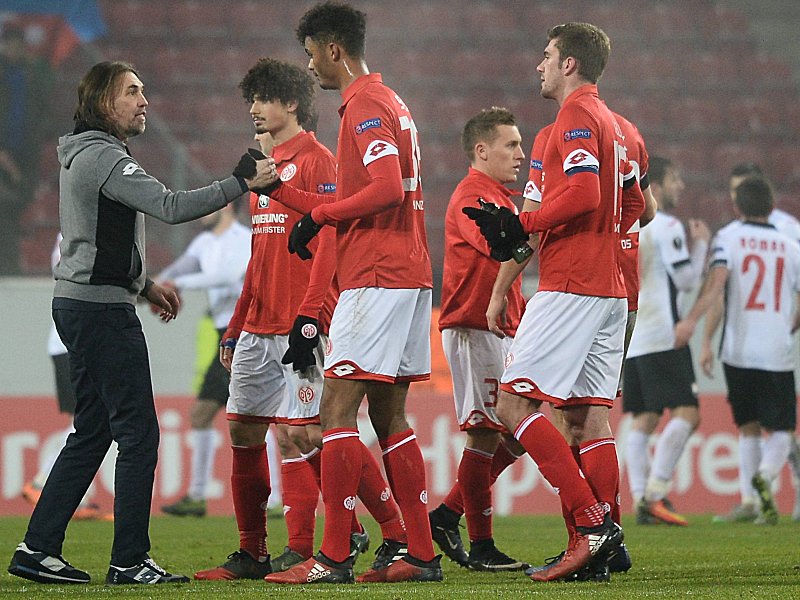 FSV-Coach Martin Schmidt war mit der Leistung im letzten EL-Spiel seiner Mainzer zufrieden.