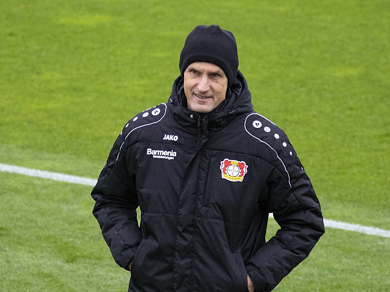 Fordert drei Punkte gegen Larnaka: Bayer-Coach Heiko Herrlich.