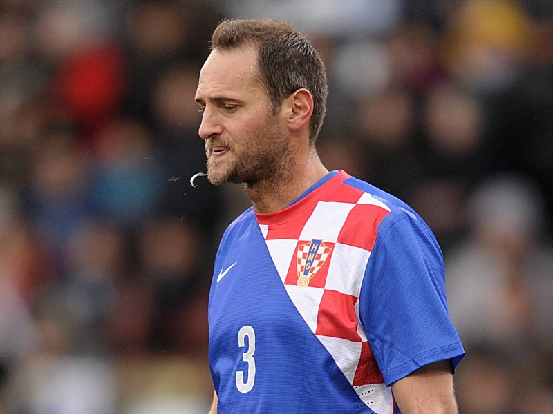 Darf in den letzten beiden Spielen nicht mehr eingreifen: Kroatiens Josip Simunic.