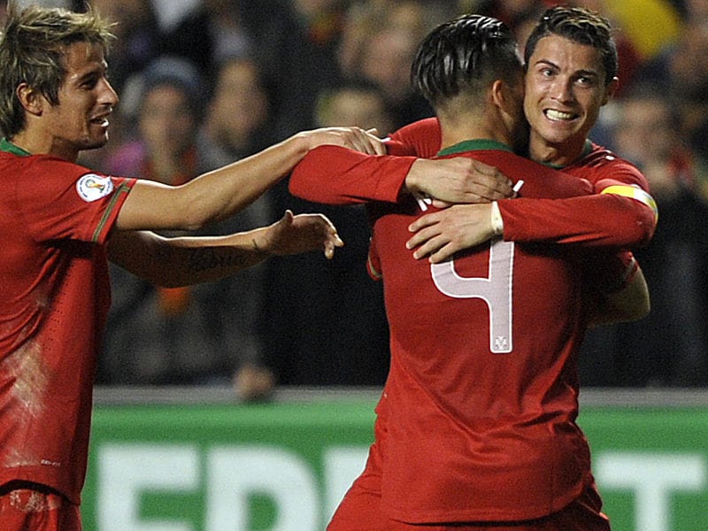 In der Spur: Cristiano Ronaldo l&#228;sst Portugal hoffen.