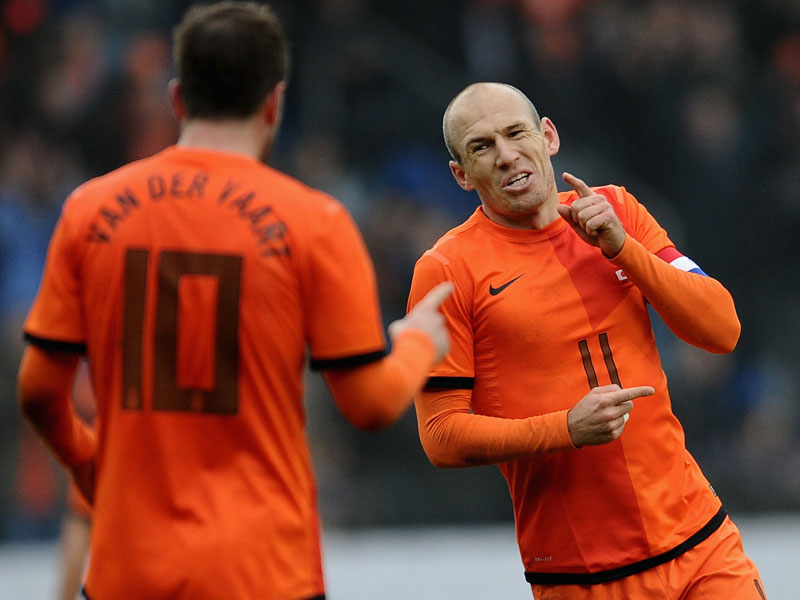 Arjen Robben ist im Oranje-Team gesetzt.