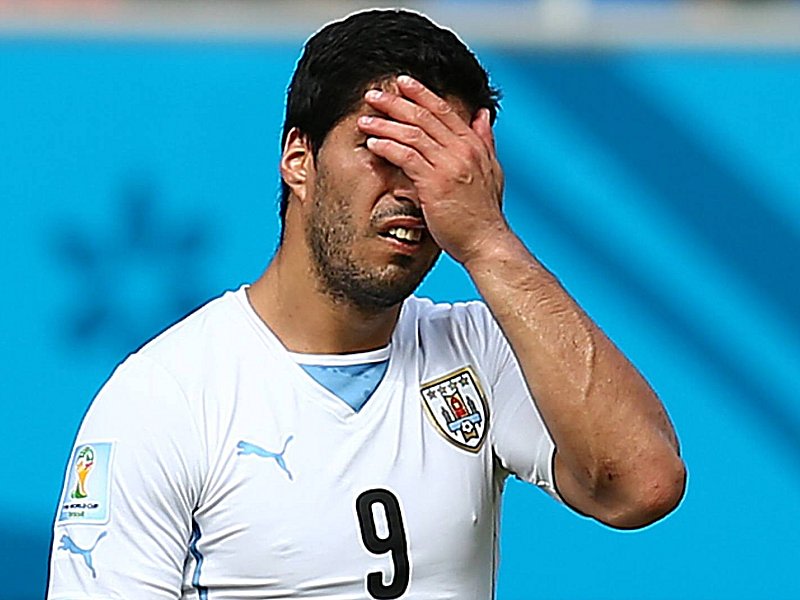 Sorgte einmal mehr f&#252;r einen unr&#252;hmlichen H&#246;hepunkt: Uruguays Luis Suarez.